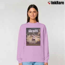 Women’s Philadelphia Eagles AJ Brown Devonta Smith Bad Boys Relaxed Sweatshirt in light pink | Soft, Laid-Back Vibe