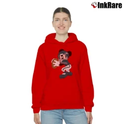 Women’s Philadelphia Eagles Football Mickey Mouse Disney Cozy Hoodie in red | Warm, Structured, Stylish