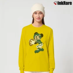 Women’s Philadelphia Eagles Football Mickey Mouse Disney Long-Sleeve Top in yellow | Sleek, Versatile, All-Season