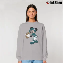 Women’s Philadelphia Eagles Football Mickey Mouse Disney Relaxed Sweatshirt in sport grey | Soft, Laid-Back Vibe