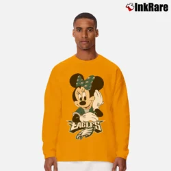 Men’s Philadelphia Eagles Football Mimi Mouse Disney Long-Sleeve Shirt in orange | Sleek, Lightweight, Year-Round Wear