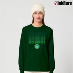 Women’s philadelphia eagles go birds on the road to victory for NFL Fans Long-Sleeve Top in forest green | Sleek, Versatile, All-Season