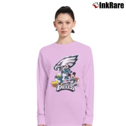 Women’s Philadelphia Eagles Mickey Donald Football Long-Sleeve Top in light pink | Sleek, Versatile, All-Season
