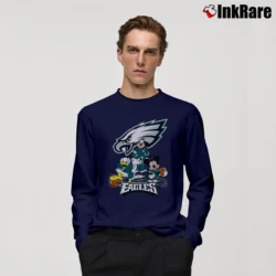 Men’s Philadelphia Eagles Mickey Donald Football Long-Sleeve Shirt in navy | Sleek, Lightweight, Year-Round Wear