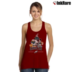 Women’s Philadelphia Eagles Mickey Donald Goofy Fan Tank Top in maroon | Lightweight, Movement-Friendly