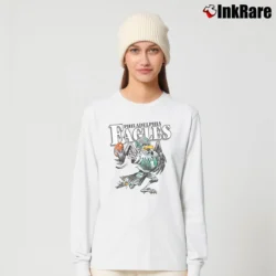 Women’s Philadelphia Eagles NFL Mascot Football Long-Sleeve Top in white | Sleek, Versatile, All-Season