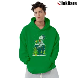 Men’s Philadelphia Eagles Snoopy Christmas Ugly Pullover Hoodie in irish green | Cozy, Durable, Modern Fit