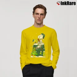 Men’s Philadelphia Eagles Snoopy Christmas Ugly Long-Sleeve Shirt in yellow | Sleek, Lightweight, Year-Round Wear