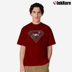 Men’s Philadelphia Eagles x Superman Fly Eagles Fly Classic T-Shirt in maroon | Soft, Breathable Everyday Wear