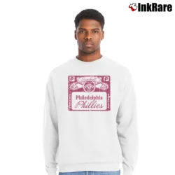 Men’s philadelphia phillies baseball label vintage for MLB Fans Crewneck Sweatshirt in white | Cozy Fabric, Clean Style