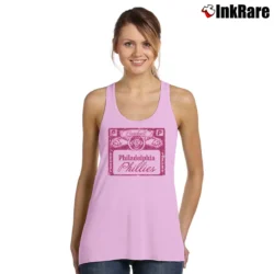 Women’s philadelphia phillies baseball label vintage for MLB Fans Tank Top in light pink | Lightweight, Movement-Friendly