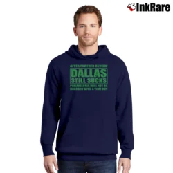 Men’s Philadelphia Phillies Dallas Still Sucks Pullover Hoodie in navy | Cozy, Durable, Modern Fit