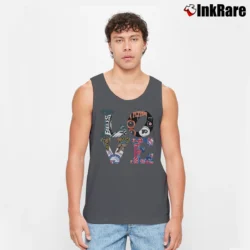 Men’s Philadelphia Phillies Eagles 76ers Flyers City Love Tank Top in charcoal | Breathable, Active-Friendly Design