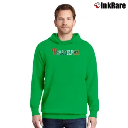 Men’s Philadelphia Phillies Eagles Sports Fan Pullover Hoodie in irish green | Cozy, Durable, Modern Fit