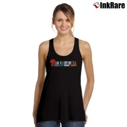 Women’s Philadelphia Phillies Eagles Sports Fan Tank Top in black | Lightweight, Movement-Friendly