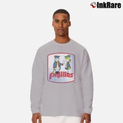 Men’s Philadelphia Phillies Phil And Phyllis Throwback Long-Sleeve Shirt in sport grey | Sleek, Lightweight, Year-Round Wear