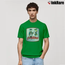 Men’s Philadelphia Phillies Phil And Phyllis Throwback Classic T-Shirt in irish green | Soft, Breathable Everyday Wear