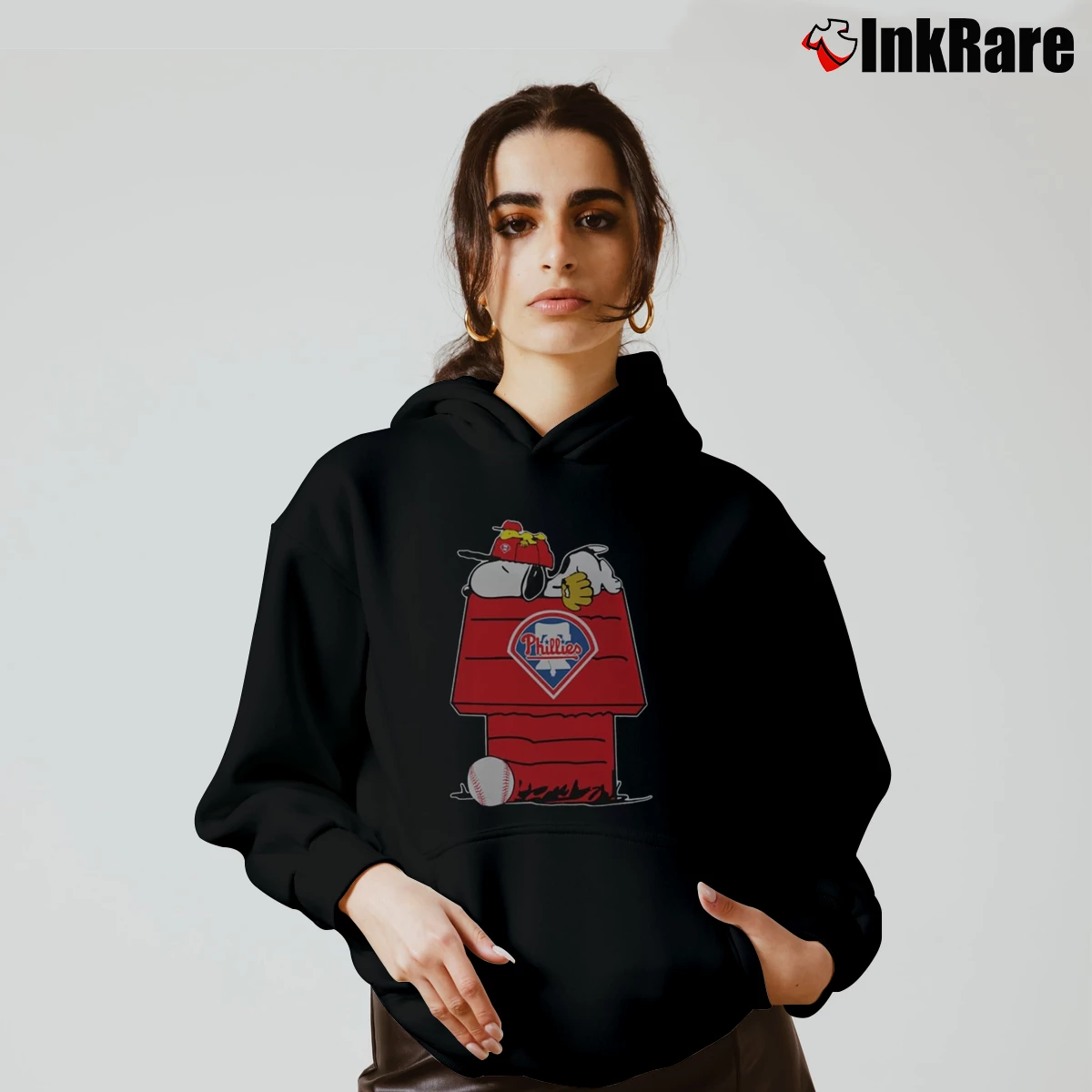 Philadelphia Phillies Snoopy And Woodstock Resting Together Women’s Cozy Hoodie in black – Urban Chic Women’s Philadelphia Phillies Snoopy And Woodstock Resting Together Cozy Hoodie in black | Warm, Structured, Stylish