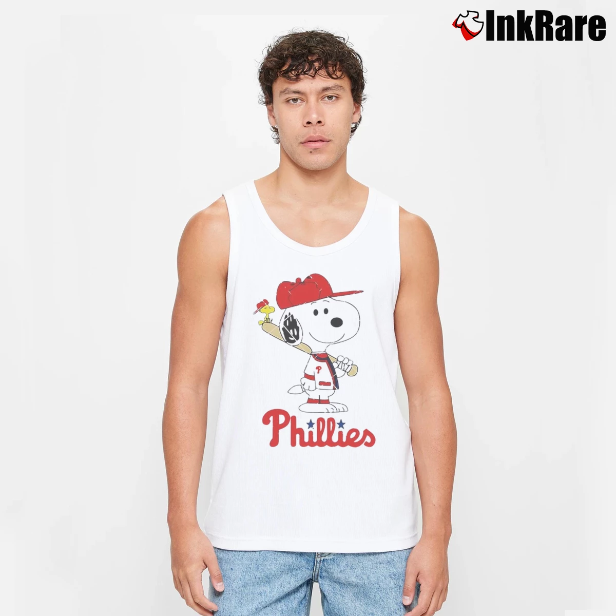 Philadelphia Phillies Snoopy Baseball Funny Cartoon Men’s Performance Tank in white – Lightweight Comfort Men’s Philadelphia Phillies Snoopy Baseball Funny Cartoon Tank Top in white | Breathable, Active-Friendly Design