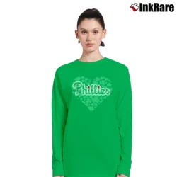 Women’s Philadelphia Phillies St Patricks Day Long-Sleeve Top in irish green | Sleek, Versatile, All-Season