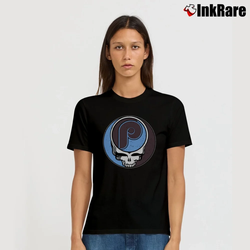 Women’s Philadelphia Phillies Stealie Graphic Fan Signature T-Shirt in black | Soft, Flattering Fit