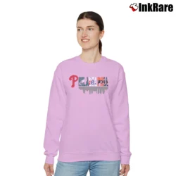 Women’s Philadelphia Sports Teams Phillies Eagles 76ers Flyers Relaxed Sweatshirt in light pink | Soft, Laid-Back Vibe