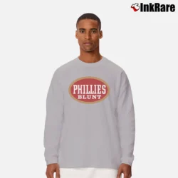 Men’s Phillies Cigar Blunt Logo Baseball Fan Long-Sleeve Shirt in sport grey | Sleek, Lightweight, Year-Round Wear