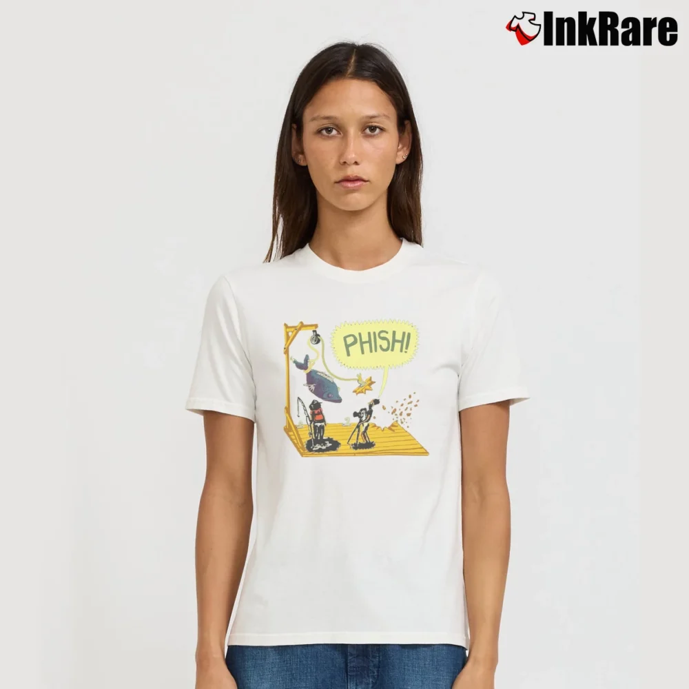 Women’s Phish 1995 Tour Pollock Signature T-Shirt in white | Soft, Flattering Fit
