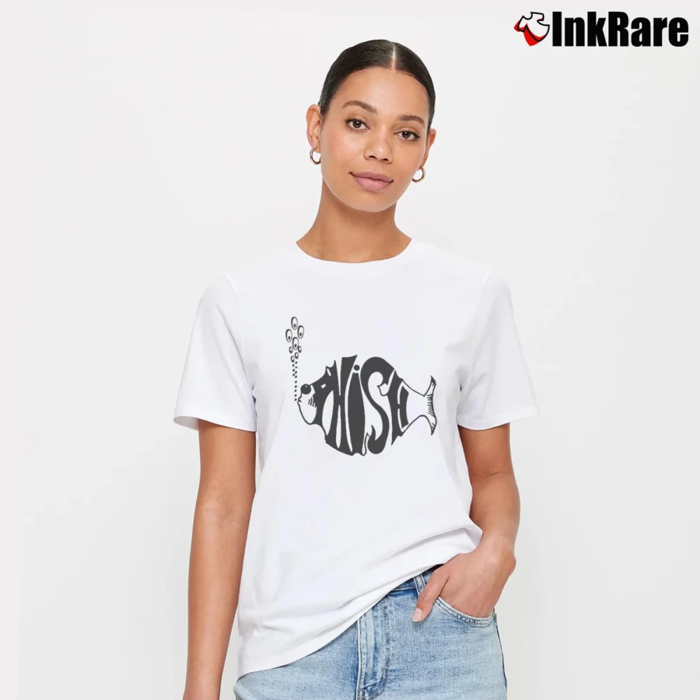 Women’s Phish Band Logo Signature T-Shirt in white | Soft, Flattering Fit