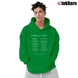 Men’s Phoebe Buffay Smelly Cat Lyrics Friends TV Show Pullover Hoodie in irish green | Cozy, Durable, Modern Fit