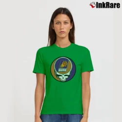 Women’s Phoenix Suns Grateful Dead Steal Your Face Basketball Signature T-Shirt in irish green | Soft, Flattering Fit