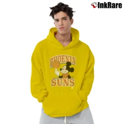 Men’s Phoenix Suns Mickey Mouse Team Spirit Pullover Hoodie in yellow | Cozy, Durable, Modern Fit