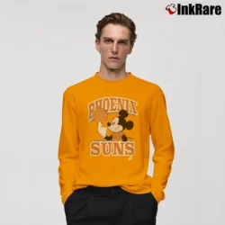 Men’s Phoenix Suns Mickey Mouse Team Spirit Long-Sleeve Shirt in orange | Sleek, Lightweight, Year-Round Wear