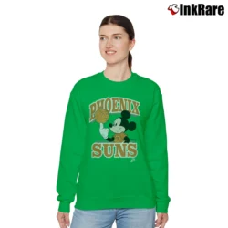 Women’s Phoenix Suns Mickey Mouse Team Spirit Relaxed Sweatshirt in irish green | Soft, Laid-Back Vibe