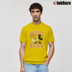 Men’s Phoenix Suns Mickey Mouse Team Spirit Classic T-Shirt in yellow | Soft, Breathable Everyday Wear