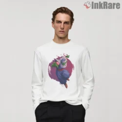 Piccolo Namekian Warrior Purple Aura Shirt on white long sleeve shirt for men graphic tee