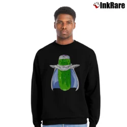 Men’s Piccolo Parody Pickle - o Funny Dragon Ball Crewneck Sweatshirt in black | Cozy Fabric, Clean Style