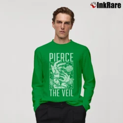 Men’s Pierce The Veil Long-Sleeve Shirt in irish green | Sleek, Lightweight, Year-Round Wear