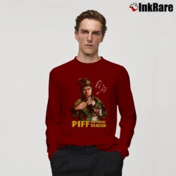 Men’s Piff The Magic Dragon Tour 2019 Gift Long-Sleeve Shirt in maroon | Sleek, Lightweight, Year-Round Wear