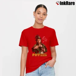 Women’s Piff The Magic Dragon Tour 2019 Gift Signature T-Shirt in red | Soft, Flattering Fit