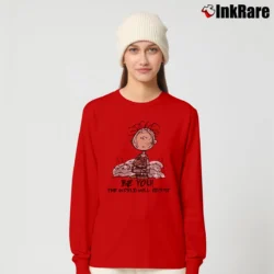 Women’s Pig - Pen Be You The World Will Adjust Snoopy Peanuts Cartoon Classic Long-Sleeve Top in red | Sleek, Versatile, All-Season