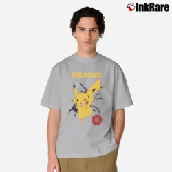 Men’s Pikachu Bolt Pokemon Classic T-Shirt in sport grey | Soft, Breathable Everyday Wear