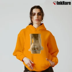 Women’s Pin Up Vw Beetle Bus Samba Graphic Cozy Hoodie in orange | Warm, Structured, Stylish