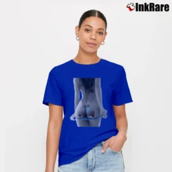 Women’s Pin Up Vw Beetle Bus Samba Graphic Signature T-Shirt in royal blue | Soft, Flattering Fit
