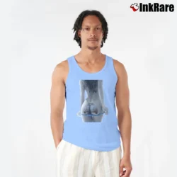 Men’s Pin Up Vw Beetle Bus Samba Graphic Tank Top in light blue | Breathable, Active-Friendly Design