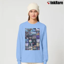 Women’s Pink Floyd Album Covers Long-Sleeve Top in light blue | Sleek, Versatile, All-Season