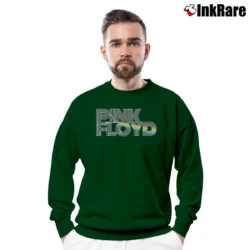 Men’s Pink Floyd Dark Side Of The Moon Crewneck Sweatshirt in forest green | Cozy Fabric, Clean Style