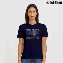 Women’s Pink Floyd The Dark Side Of The Moon Album Signature T-Shirt in navy | Soft, Flattering Fit