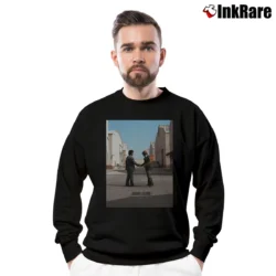 Men’s Pink Floyd Wish You Were Here Crewneck Sweatshirt in black | Cozy Fabric, Clean Style