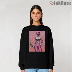 Pink Ranger Retro Heroine Warrior Shirt on graphic shirt for women graphic tee